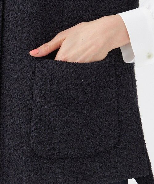 TRANS WORK / トランスワーク ノーカラージャケット | 【ウォッシャブル】ミックスツィードジレ | 詳細6