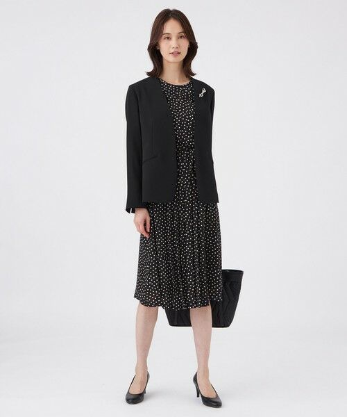 TRANS WORK / トランスワーク ロング・マキシ丈ワンピース | 【ウォッシャブル】ノルディスドットワンピース | 詳細2