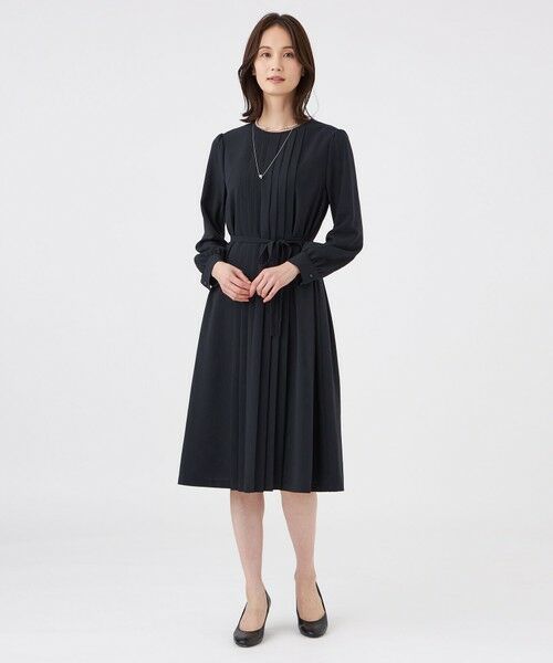 TRANS WORK / トランスワーク ロング・マキシ丈ワンピース | 【ウォッシャブル・UV・防しわ】ストレッチジョーゼットワンピース | 詳細2