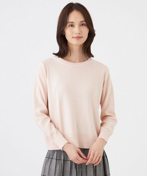 TRANS WORK / トランスワーク ニット・セーター | 【ウォッシャブル】SPANGLE KNITプルオーバー（ピンク5）