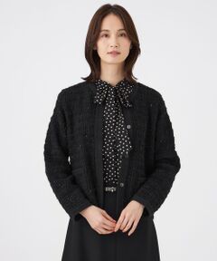 TRANS WORK / トランスワーク ニット・セーター | 【ウォッシャブル】Fancy Tweedニットカーディガン