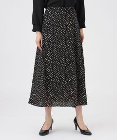 TRANS WORK / トランスワーク ロング・マキシ丈スカート | 【ウォッシャブル】ノルディスドットスカート