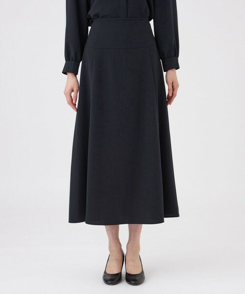 TRANS WORK / トランスワーク ロング・マキシ丈スカート | 【ウォッシャブル・UV・防しわ】ストレッチジョーゼットスカート | 詳細3