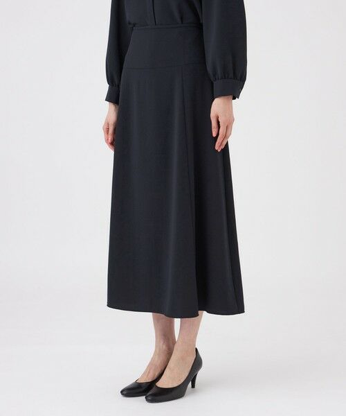 TRANS WORK / トランスワーク ロング・マキシ丈スカート | 【ウォッシャブル・UV・防しわ】ストレッチジョーゼットスカート | 詳細4