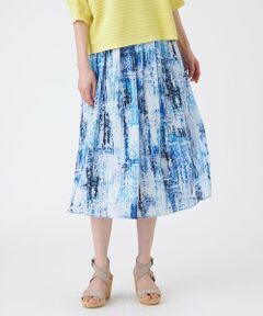 TRANS WORK / トランスワーク ロング・マキシ丈スカート | 【ウォッシャブル】スプラッシュプリントスカート