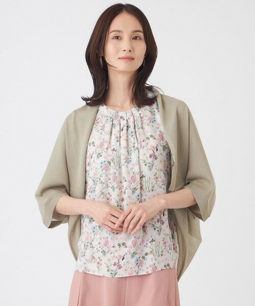 TRANS WORK / トランスワーク マフラー・ショール・スヌード・ストール | 【ウォッシャブル】シアーポンチョ（グリーン3）