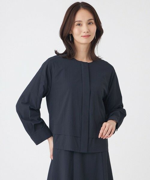 TRANS WORK / トランスワーク その他アウター | 【はっ水・UV・ウォッシャブル】エアリーナイロンブルゾン（ネイビー3）