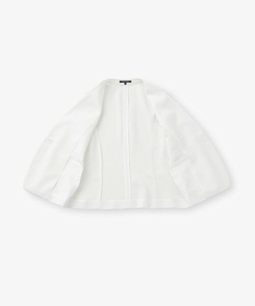 TRANS WORK / トランスワーク ノーカラージャケット | 【UV対策・着用しわ軽減・・ウォッシャブル】エアリーコードレーンノーカラージャケット | 詳細11