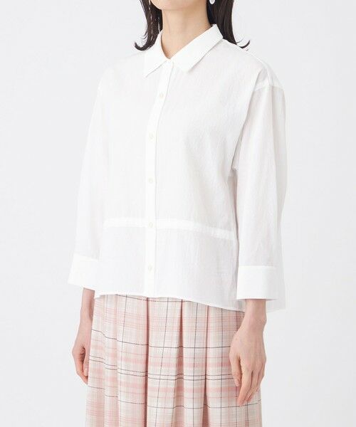 TRANS WORK / トランスワーク シャツ・ブラウス | 【接触冷感・ウォッシャブル】スラブクレープブラウス | 詳細6