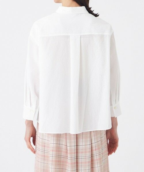 TRANS WORK / トランスワーク シャツ・ブラウス | 【接触冷感・ウォッシャブル】スラブクレープブラウス | 詳細7