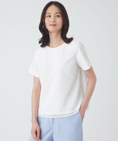 TRANS WORK / トランスワーク カットソー | 【ウォッシャブル】ジョーゼットジャージカットソー