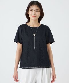 TRANS WORK / トランスワーク カットソー | 【ウォッシャブル】ジョーゼットジャージカットソー