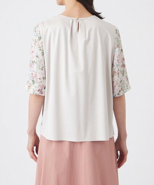 TRANS WORK / トランスワーク カットソー | 【ウォッシャブル】ルーセントフラワーカットソー | 詳細4