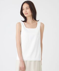 TRANS WORK / トランスワーク カットソー | 【ウォッシャブル】ストレッチサテン×スムースコンビカットソー