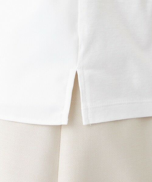 TRANS WORK / トランスワーク カットソー | 【ウォッシャブル】ストレッチサテン×スムースコンビカットソー | 詳細8