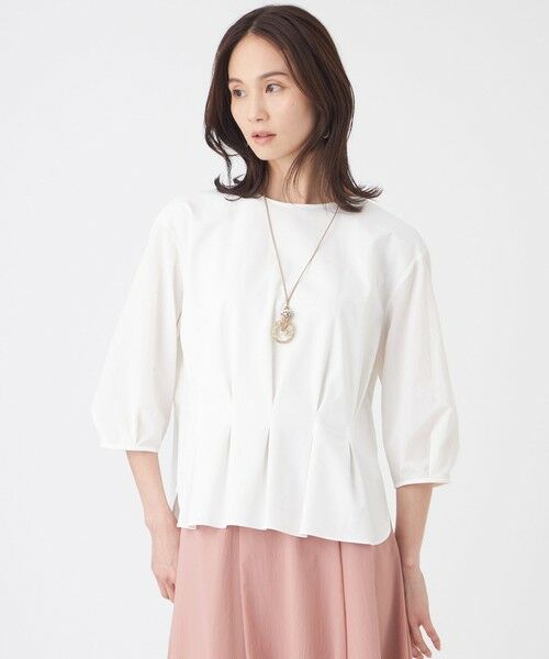 TRANS WORK / トランスワーク カットソー | 【吸水速乾・抗菌防臭・ウォッシャブル】コンパクトポンチカットソー（オフホワイト2）