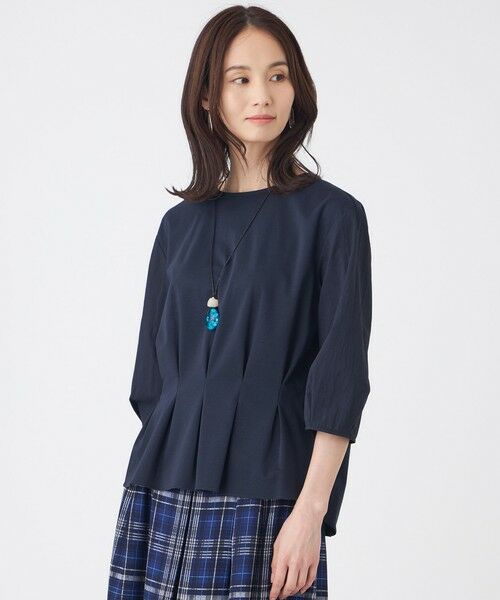 TRANS WORK / トランスワーク カットソー | 【吸水速乾・抗菌防臭・ウォッシャブル】コンパクトポンチカットソー（ネイビー3）