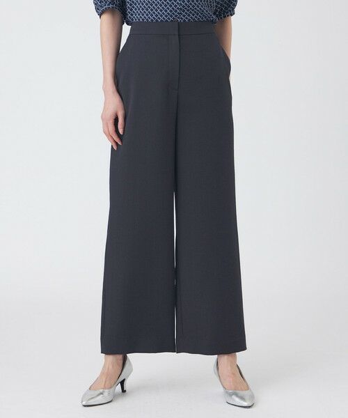 TRANS WORK / トランスワーク その他パンツ | 【UV対策・着用しわ軽減・ウォッシャブル】エアリーコードレーンパンツ(ネイビー3)