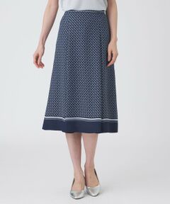 TRANS WORK / トランスワーク ロング・マキシ丈スカート | 【ウォッシャブル】ツイストラティスプリントスカート