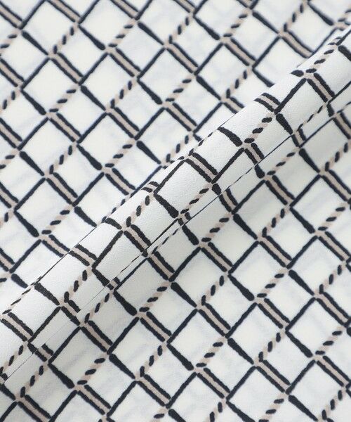 TRANS WORK / トランスワーク ロング・マキシ丈スカート | 【ウォッシャブル】ツイストラティスプリントスカート | 詳細9