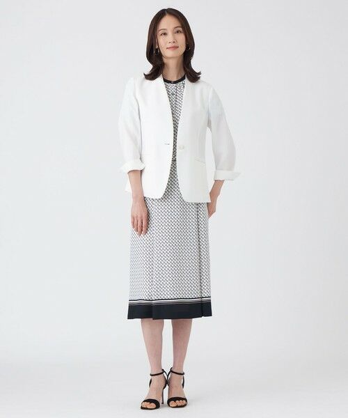 TRANS WORK / トランスワーク ロング・マキシ丈スカート | 【ウォッシャブル】ツイストラティスプリントスカート | 詳細2