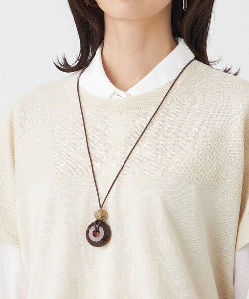 TRANS WORK / トランスワーク ネックレス・ペンダント・チョーカー | カッティングネックレス（ブラウン3）