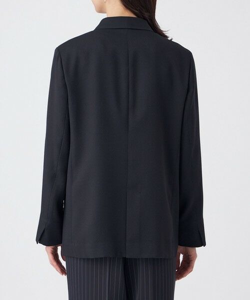 TRANS WORK / トランスワーク ノーカラージャケット | 【UV対策・着用しわ軽減・ウォッシャブル】エアリーコードレーンテーラードジャケット | 詳細6