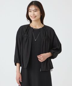 TRANS WORK / トランスワーク ノーカラージャケット | 【ウォッシャブル】ブライトワッシャーブルゾン