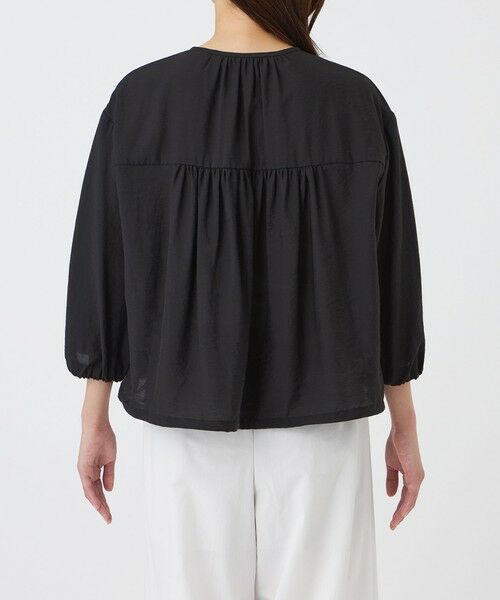 TRANS WORK / トランスワーク ノーカラージャケット | 【ウォッシャブル】ブライトワッシャーブルゾン | 詳細6