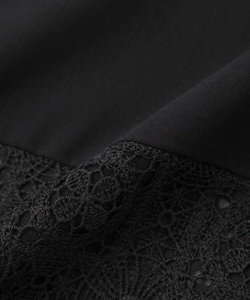 TRANS WORK / トランスワーク ロング・マキシ丈ワンピース | 【ウォッシャブル】クロッシュケミカルレースコンビワンピース | 詳細11