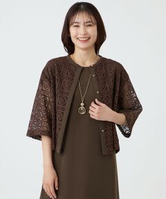 TRANS WORK / トランスワーク シャツ・ブラウス | 【ウォッシャブル】クロッシュケミカルレースコンビブラウス