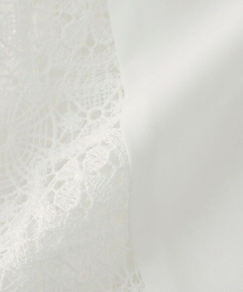 TRANS WORK / トランスワーク シャツ・ブラウス | 【ウォッシャブル】クロッシュケミカルレースコンビブラウス | 詳細9