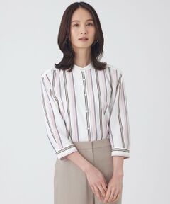 TRANS WORK / トランスワーク シャツ・ブラウス | 【ウォッシャブル】マルチストライププリントブラウス
