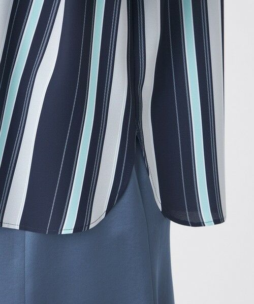 TRANS WORK / トランスワーク シャツ・ブラウス | 【ウォッシャブル】マルチストライププリントブラウス | 詳細9