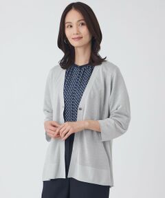 TRANS WORK / トランスワーク ニット・セーター | 【ウォッシャブル】シャイニーシアーニットカーディガン