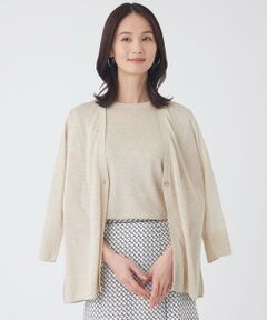 TRANS WORK / トランスワーク ニット・セーター | 【ウォッシャブル】シャイニーシアーニットカーディガン