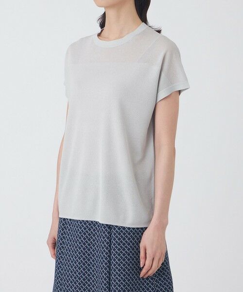 TRANS WORK / トランスワーク ニット・セーター | 【ウォッシャブル】シャイニーシアーニットプルオーバー | 詳細7