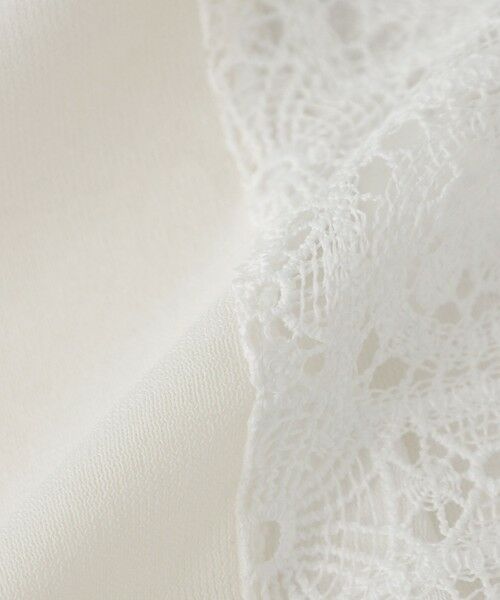 TRANS WORK / トランスワーク ニット・セーター | 【ウォッシャブル】クロッシュケミカルレースコンビニットプルオーバー | 詳細8