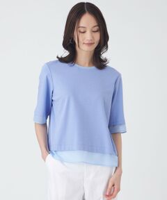 TRANS WORK / トランスワーク カットソー | 【ウォッシャブル】ジョーゼットジャージカットソー