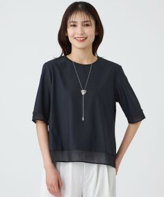 TRANS WORK / トランスワーク カットソー | 【ウォッシャブル】ジョーゼットジャージカットソー