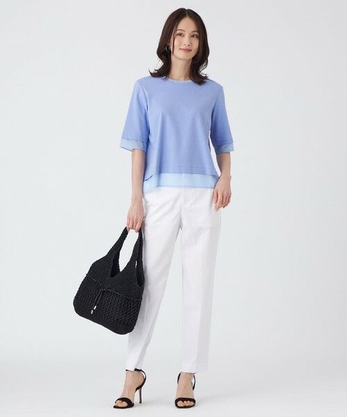 TRANS WORK / トランスワーク カットソー | 【ウォッシャブル】ジョーゼットジャージカットソー | 詳細3