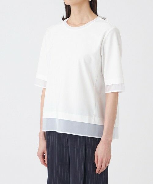 TRANS WORK / トランスワーク カットソー | 【ウォッシャブル】ジョーゼットジャージカットソー | 詳細5