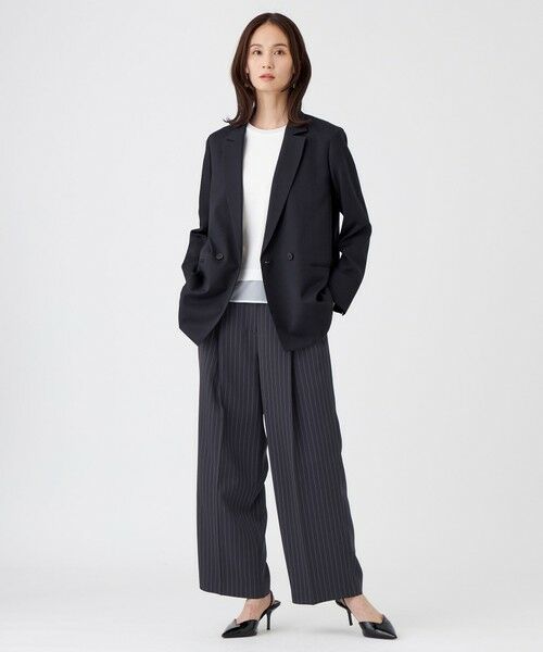 TRANS WORK / トランスワーク カットソー | 【ウォッシャブル】ジョーゼットジャージカットソー | 詳細2