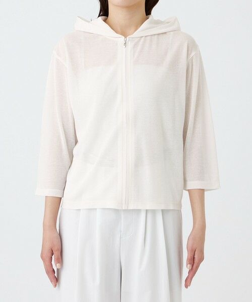 TRANS WORK / トランスワーク カットソー | 【ウォッシャブル・接触冷感・抗菌防臭・防しわ(着用じわ)】リバーフライスパーカー | 詳細5