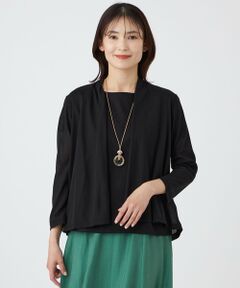 TRANS WORK / トランスワーク カットソー | 【ウォッシャブル・接触冷感・抗菌防臭・防しわ(着用じわ)】リバーフライスカーディガン