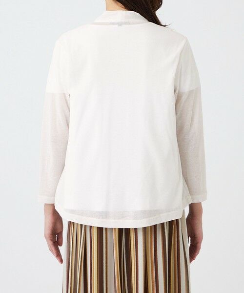 TRANS WORK / トランスワーク カットソー | 【ウォッシャブル・接触冷感・抗菌防臭・防しわ(着用じわ)】リバーフライスカーディガン | 詳細7