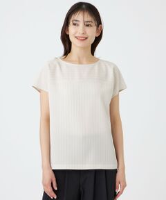 TRANS WORK / トランスワーク シャツ・ブラウス | 【接触冷感・ウォッシャブル】アセテートストレッチストライプブラウス