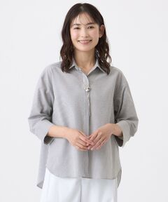 TRANS WORK / トランスワーク シャツ・ブラウス | 【ウォッシャブル・吸水速乾・防しわ】サッカーブラウス