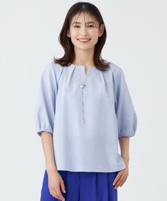 TRANS WORK / トランスワーク シャツ・ブラウス | 【ウォッシャブル・吸水速乾・防しわ】サッカーブラウス
