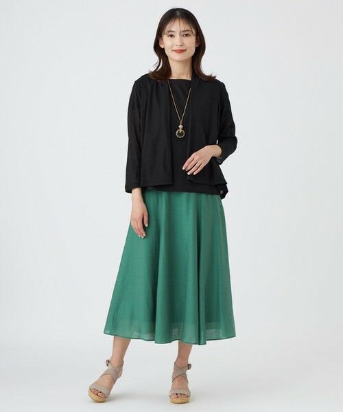 TRANS WORK / トランスワーク ロング・マキシ丈スカート | 【予約販売】【ウォッシャブル】パウダーシアーブラウス | 詳細2